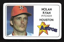 1981 Perma-Graphics Superstar Credit Cards #026 Nolan Ryan Houston Astros NM