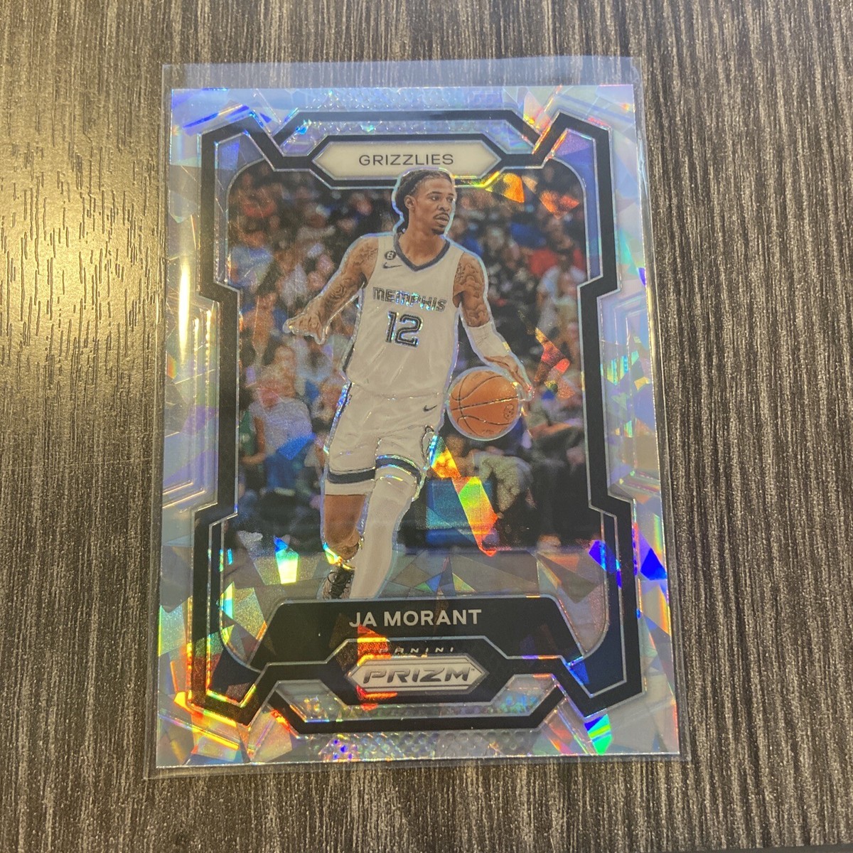 2023-24 PANINI PRIZM JA MORANT WHITE CRACKED ICE PRIZM #96 | eBay
