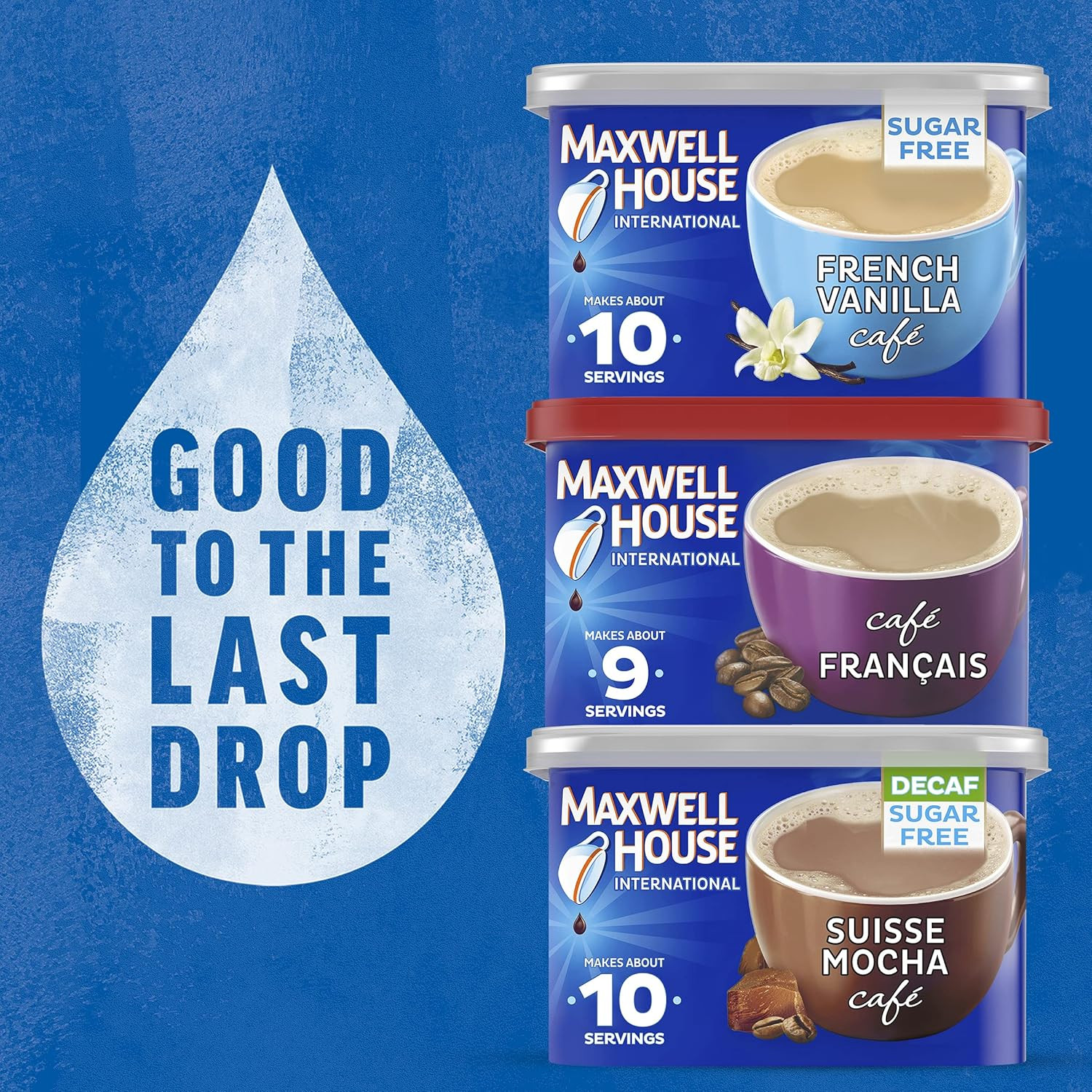 Maxwell House International Café Francais Café-Style Instant Coffee Beverage Mix