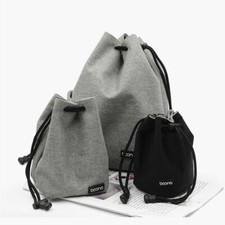Waterproof Drawstring Camera Lens Bag Protect Pouch Insert Cover For Canon Nikon