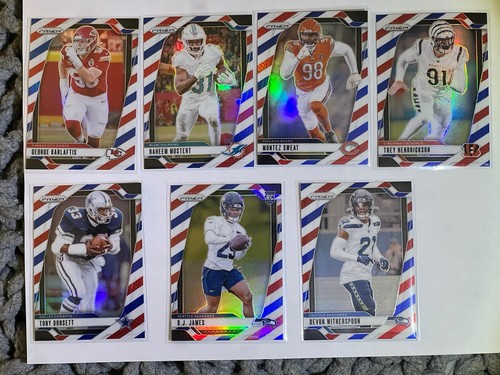 2024 Panini Prizm Football Red White & Blue Lot of 7
