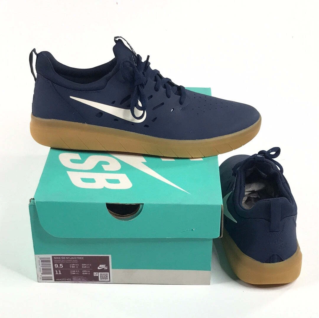 Nike SB Nyjah Free Navy/Summit White US Mens 9.5 AA4272 401 | eBay