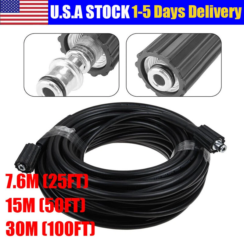 3000PSI High Pressure Washer Hose M22 Connector Water Cleaner