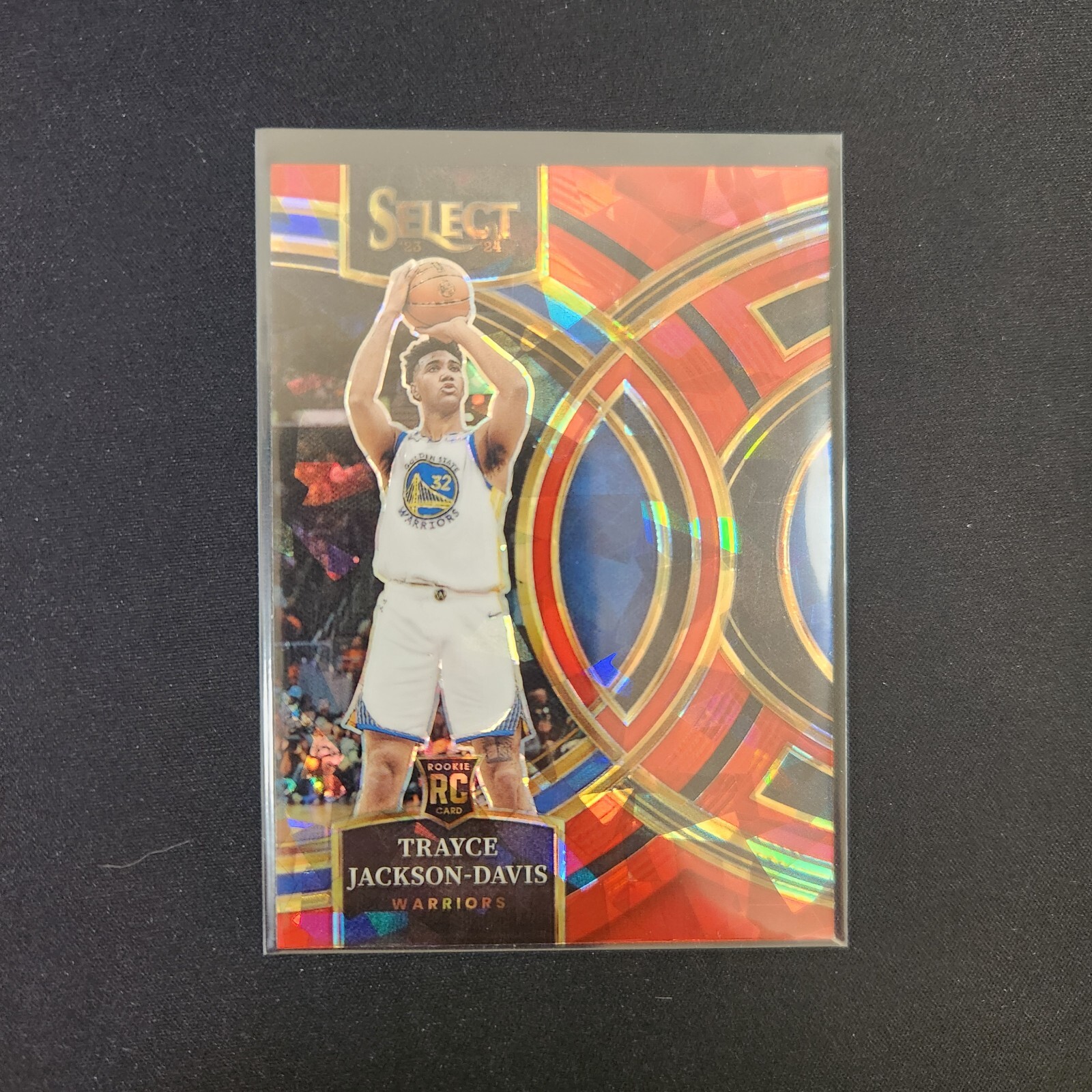 2023-24 Select Premier #117 Trayce Jackson-Davis RC Red Ice Prizm Warriors L26