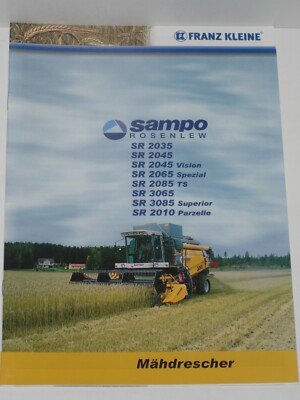 Sampo Rosenlew combine harvester brochure from 08/2009 (MD 121)