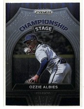 2022 Panini Prizm Ozzie Albies Championship Stage insert card Braves