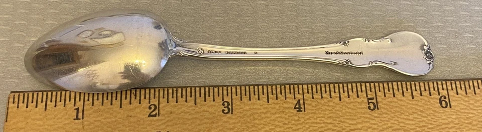 Towle Sterling Silver French Provincial Teaspoon Set 8 no mono 6" spoons - Изображение 4 из 4