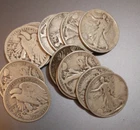 1936 Walking Liberty 90% Silver Half Dollars Random Lot of 14  C147
