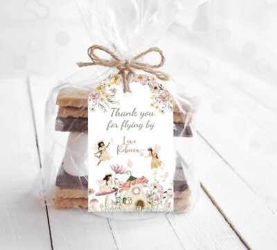 Personalisierte Geschenkanhänger Fee Wald Geburtstag Danke Feengarten