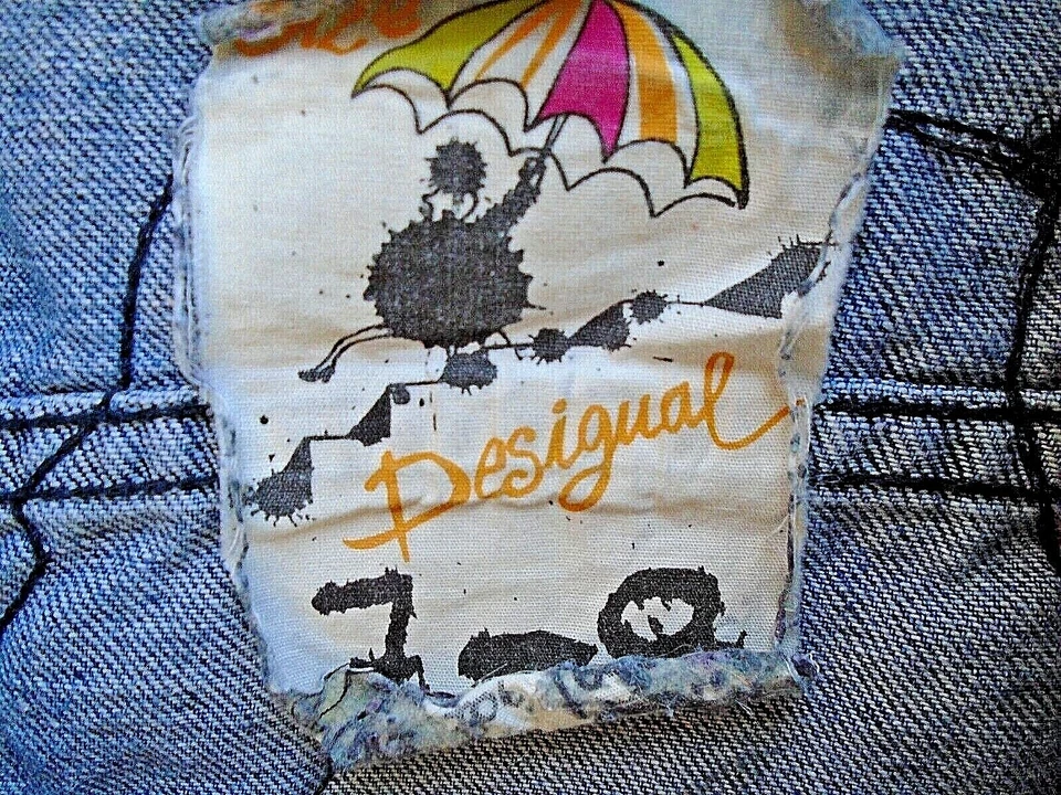 Desigual Kid's Cropped Jeans Jacket Size 7/8 Blue - Image 2 of 4