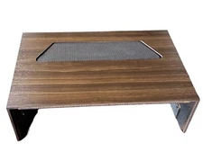 Vintage Receiver or Pre-Amp Wood Bonnet Cover with Metal Grill