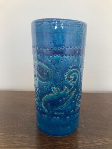 Bitossi Alondi Keramik Vase Italy Rimini pottery 60 er fat lava vintage - Bild 3 von 9