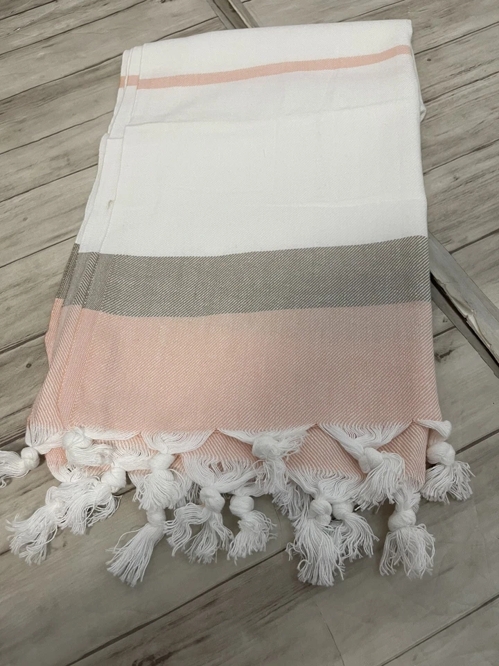 Toalla Turca Algodón Pequeño Baño Playa Hammam Peshtemal Sauna Ligera N65 Foto 2 de 3