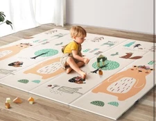 UANLAUO Foldable Baby Play Mat, Extra Large Waterproof Activity Playmats for ...