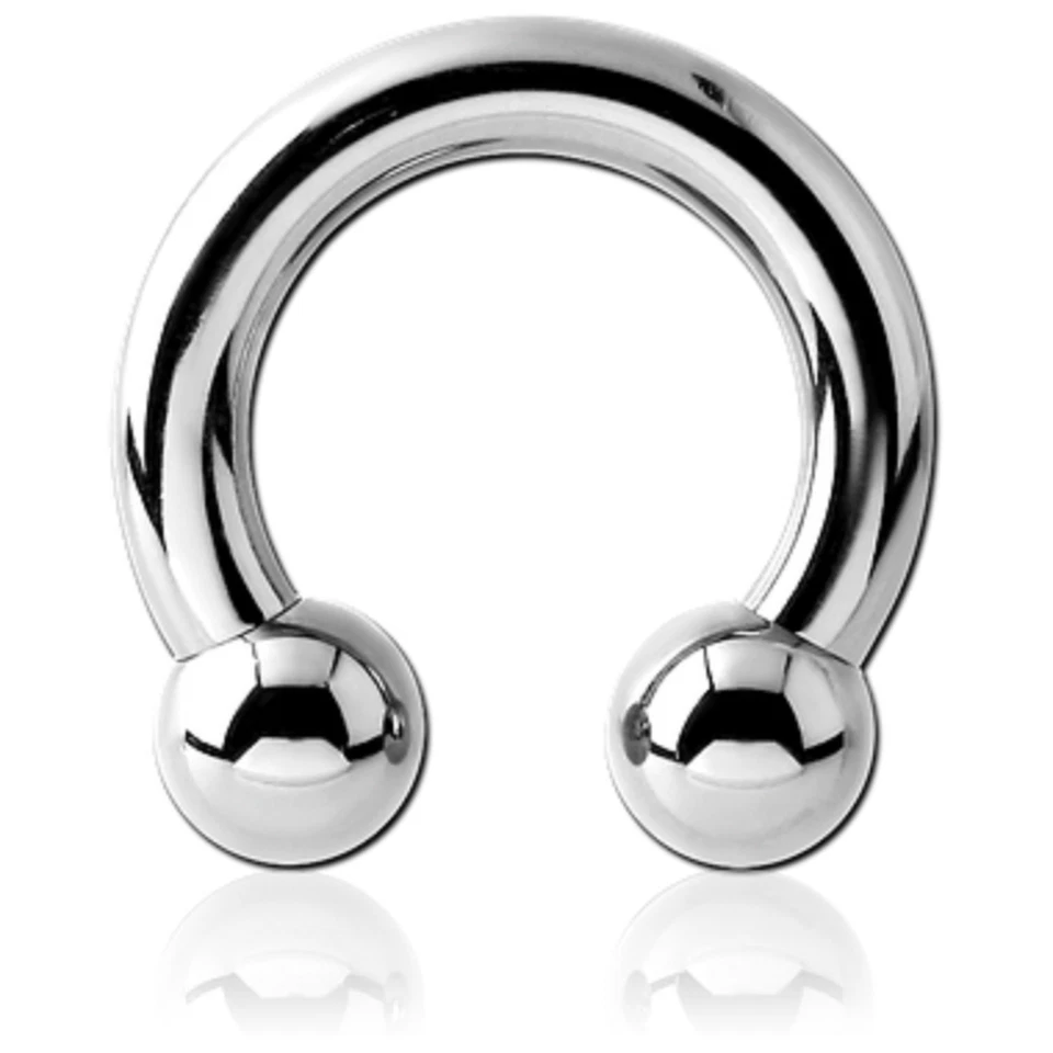 TITAN Circular Barbell Piercing 1,6mm Ohr Brust Nase Septum Intim Tragus Lippe  - Bild 1 von 2