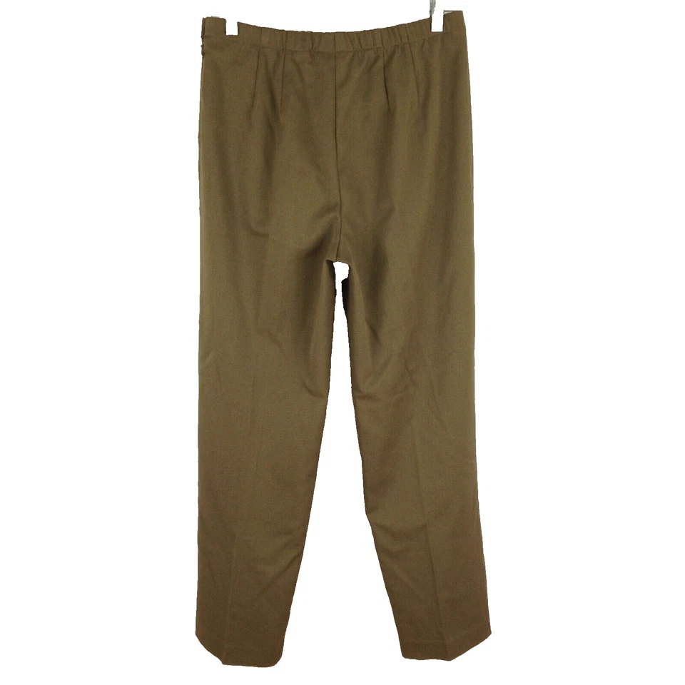 JH Collectibles Mujer Vestido Cónico Pantalón Talla 6 Elástico Verde Oliva Cintura Elástica Foto 3 de 4