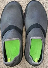 OOFOS Womens Shoes OOmg Fibre Low Black Gray Recovery Slip On Loafer Shoes 12