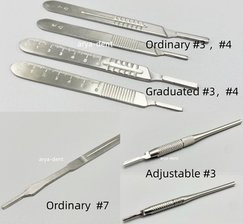 Scalpel Handle Dental Surgical Removable Blades Stainless Steel New Instruments - Picture 8 of 24