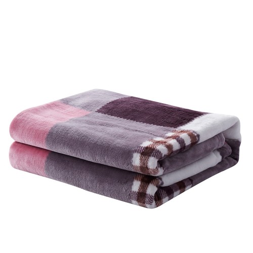 Tache Plaid Patchwork Super Soft Warm Fleece Flannel Tartan Throw Bed Blanket - Picture 25 of 37