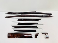 BMW E70 X5 2007-2013 Dark Walnut Wood Interior Dash & Door Trim Set #055