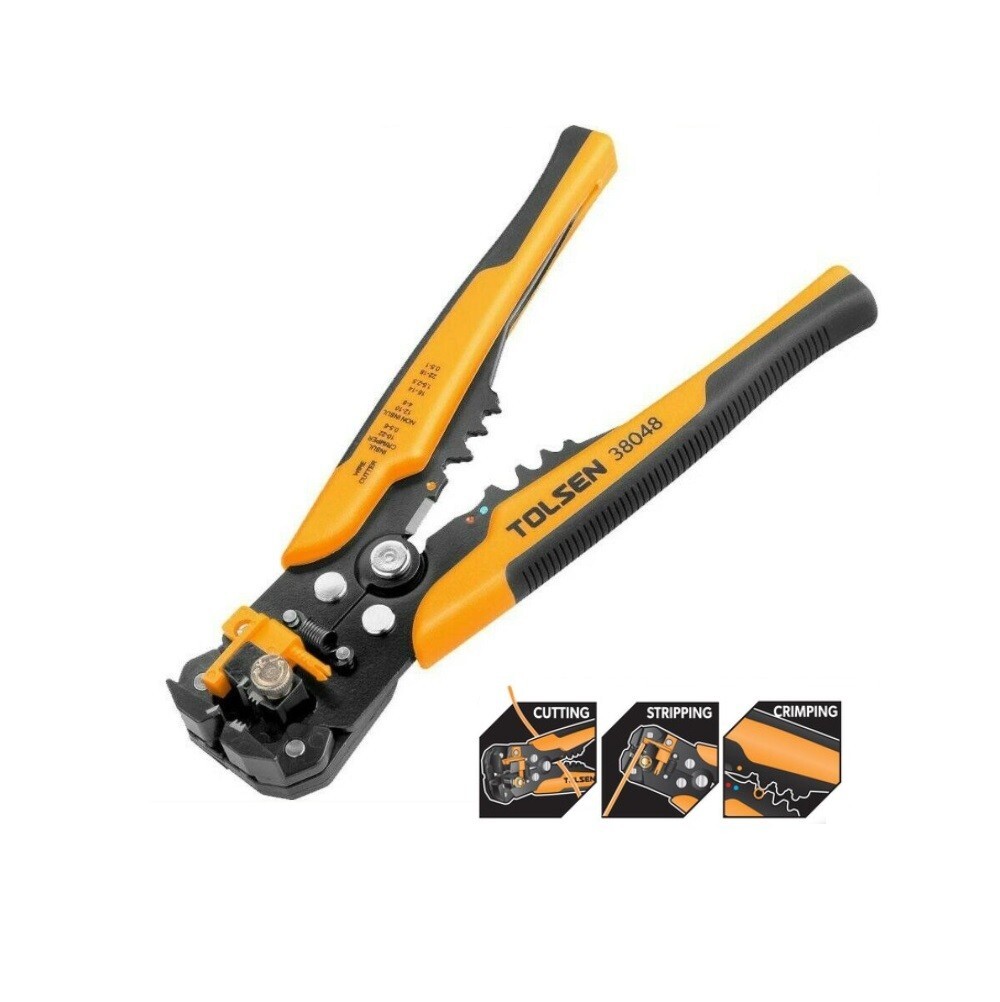 Wire Stripper Crimper Pliers Tool Tolsen Auto Wire Stripping Cutting & Crimping