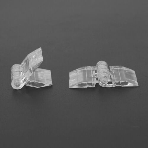 Plastic Folding Hinges Perspex Hinge For Storage Box Link Showcase Furniture - Picture 3 of 8