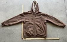 L.L. Bean Katahdin Iron Works Fleece Lined Hooded Full Zip Jacket Size L