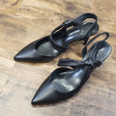 mamelu knotted slingback pumps