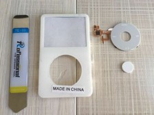 WHITE Front Faceplate Case Housing Clickwheel Button for iPod 5th Video 80GB