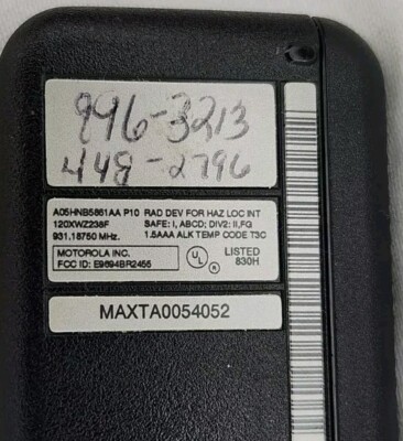 Pager Motorola Ultra Express Vintage - Noir Avec étui - Testé Et Fonctionne