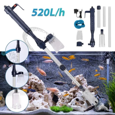 MARKENLOS Elektrische Aquarium Wasserwechsel Set Mulmsauger Kiesreiniger Bodenreinigung EU