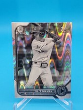 Nate Furman 2022 Bowman Draft #BDC-182 1st Bowman Black & White Raywave