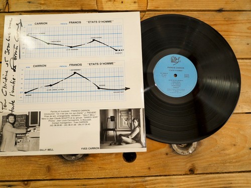 FRANCIS CARRION ETATS D'HOMME LP 33T VINYLE EX COVER EX ORIGINAL 1975 - Foto 6 di 8