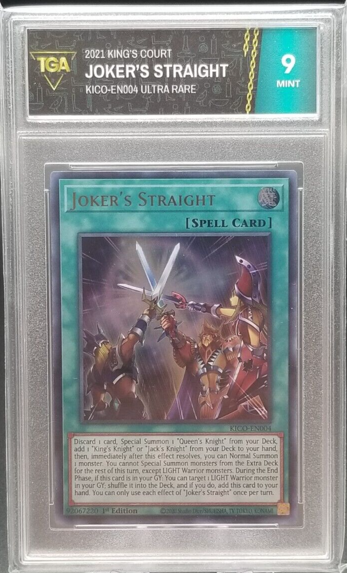 Joker's Straight KICO-EN004 YuGiOh Kings Court, GRADED MINT