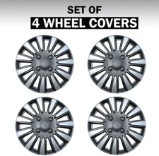 NEW Auto Drive 15-Inch Wheel Covers - 4 Pack Rust-Resistant KT1011-15S/CHR