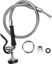 Commercial Pre-Rinse Sprayer with Hose 38 Inch Flexible Stainless Hose with Spra