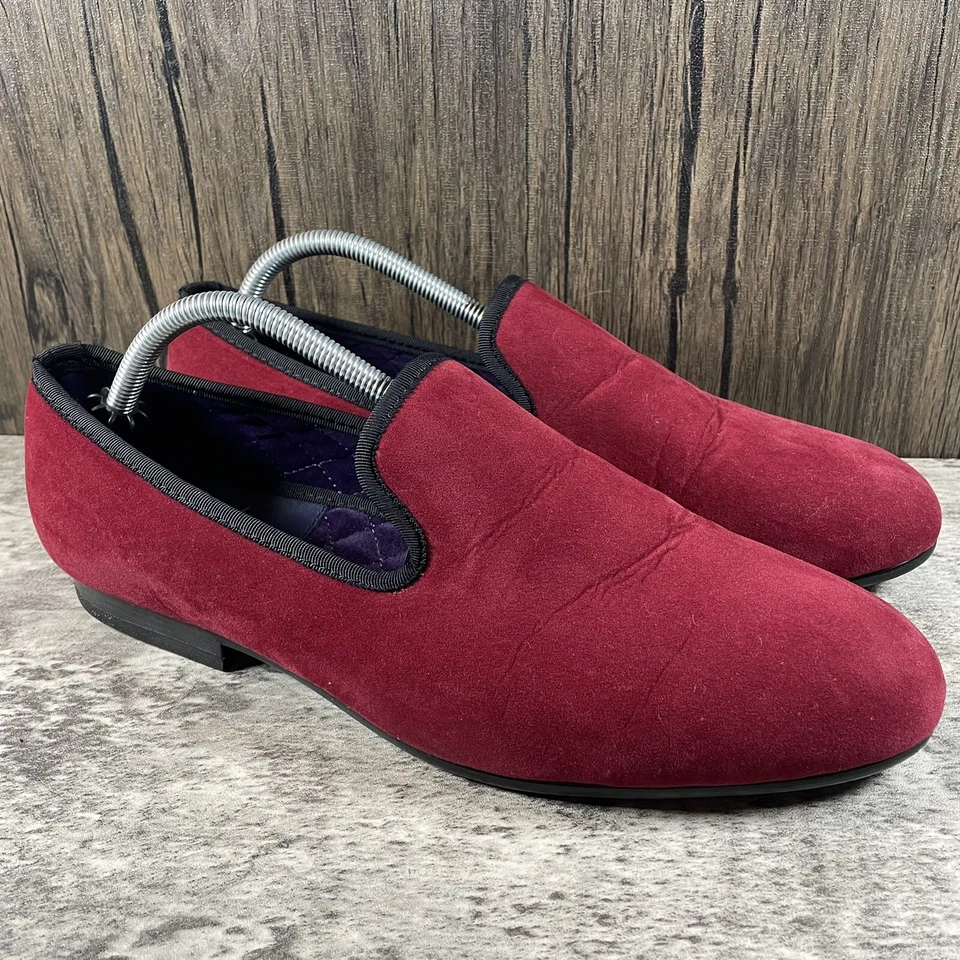 Mocasines sin cordones Duke + Dexter Stealth rojos para hombre talla UK 11/US 11,5-12 Foto 2 de 4