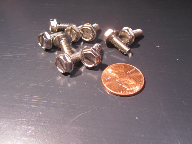 10-24x1/2 Slotted Hex Washer Head Machine Screws - 18-8 Stainless Steel (50 Pcs)