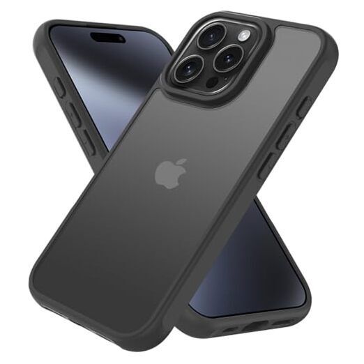for 16 Pro Phone Case,Shockproof Military-Grade Drop iPhone 16 Pro Matte Black