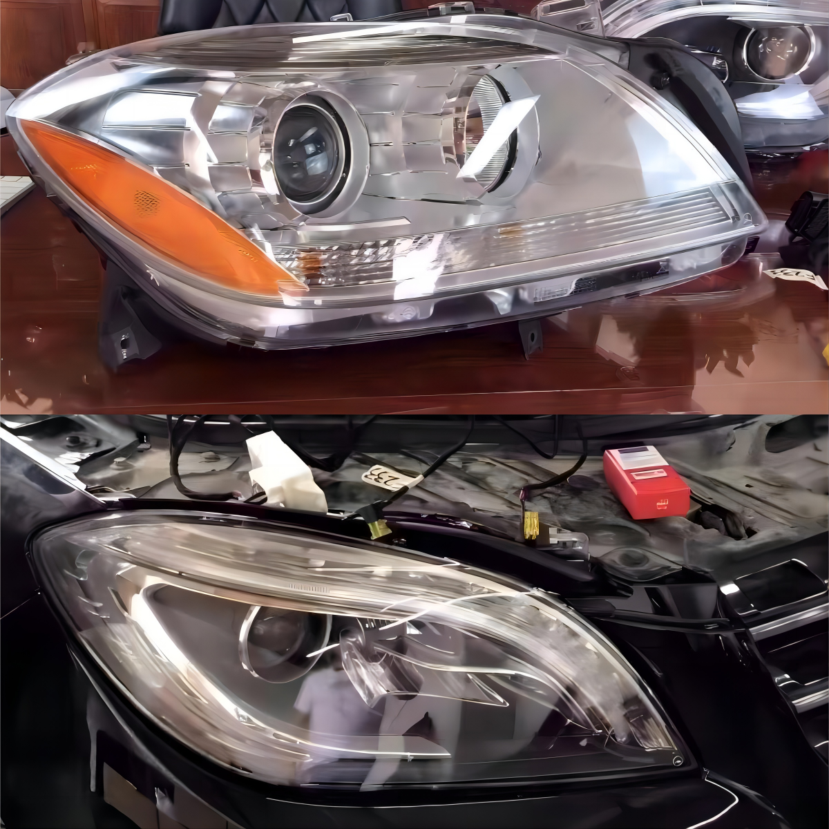 2pcs Mercedes Benz W166 ML GL Left & Right US halogen upgrade