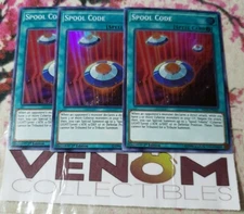 3x (M/NM) - Spool Code - FIGA-EN040 - Super Rare - 1st Edition YuGiOh