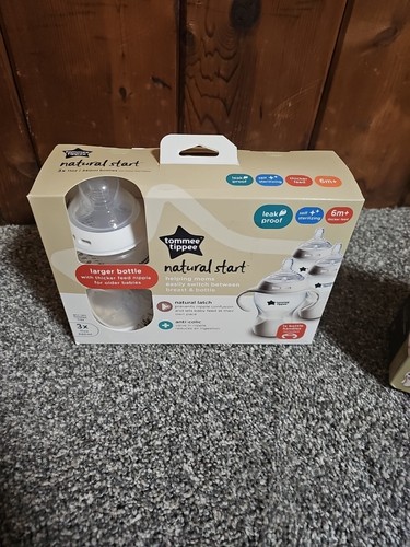 3 Tommee Tippee Closer to Nature Bottle Anti-Colic Bottle 11oz 6m+ 1 Open Box - Picture 6 of 9