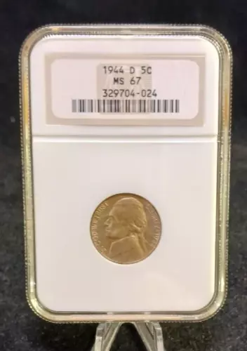 1944-D NGC MS 67 Jefferson Nickel Coin