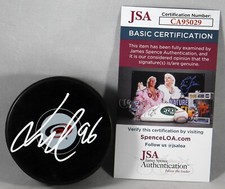 JACK ROSLOVIC SIGNED CAROLINA HURRICANES PUCK NHL STAR AUTOGRAPHED +JSA COA
