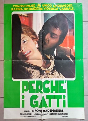 PERCHè I GATTI Fons Rademakers FOTOBUSTA MANIFESTO CINEMA 