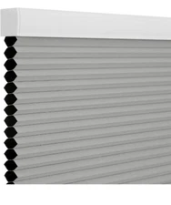 Cordless Honeycomb Cellular Shade 100% Blackout Gray 55X72 
