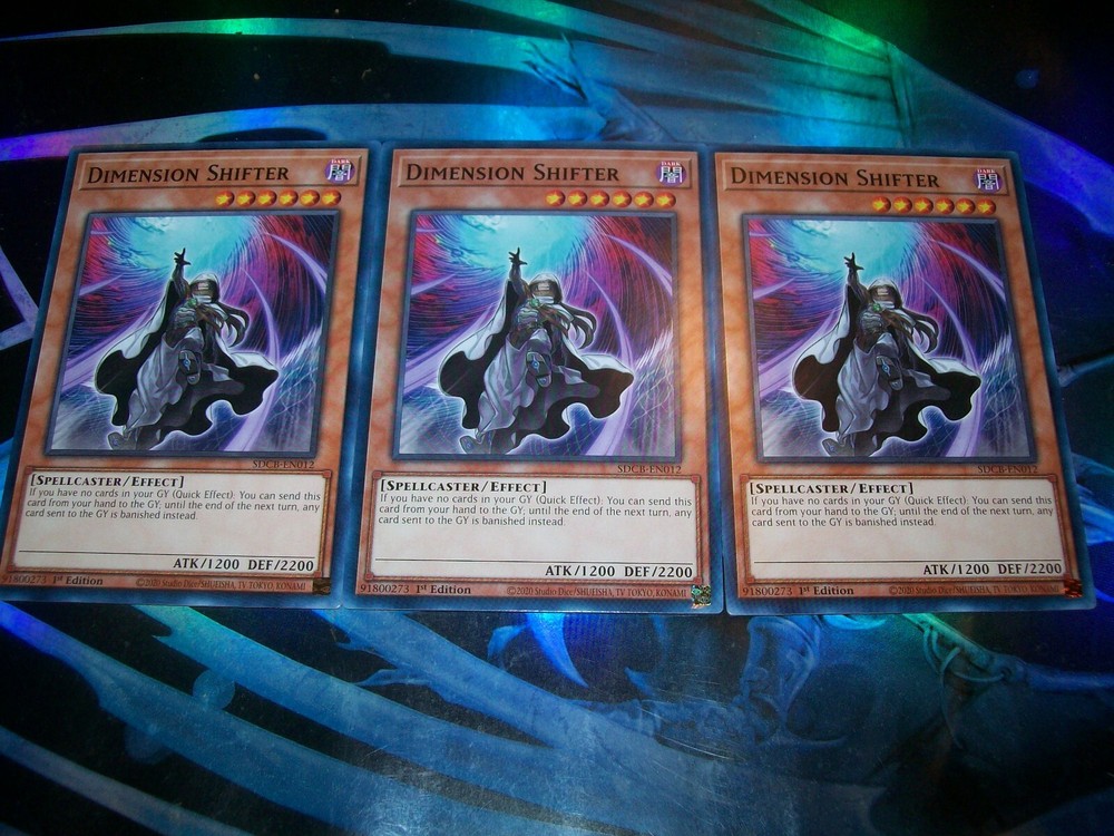 3x Dimension Shifter 1st Ed Common SDCB-EN012 YuGiOh TCG Card