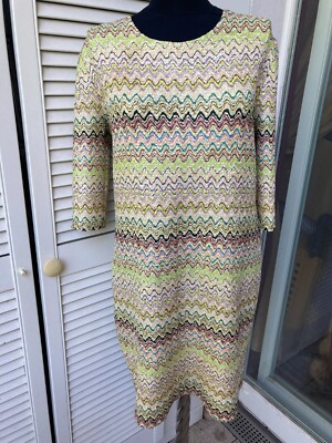 RIANI Mini Etuikleid, crashed, striped, stretch, multicolour, Gr. 40