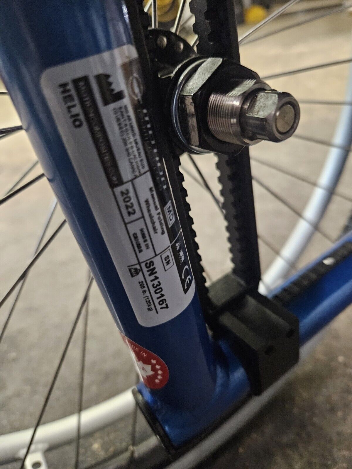 Helio A7 Ultralight Folding Manual Wheelchair 17”x17” motion composites