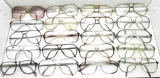 SET of 20 VINTAGE AVIATOR EYEGLASSES FRAMES sport eyewear bulk lot plastic S374
